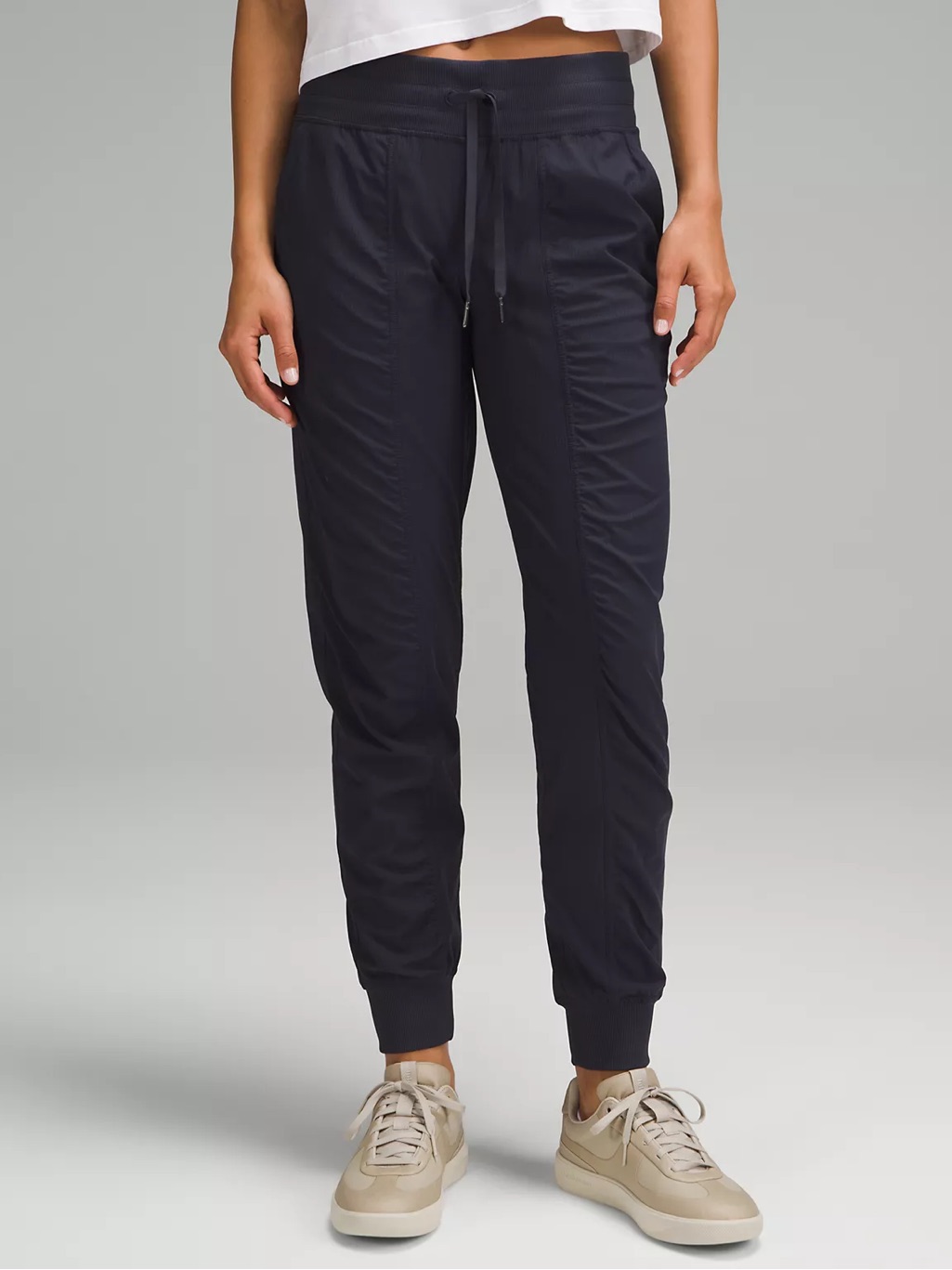 Lululemon Athletica Black Drawstring Track Joggers